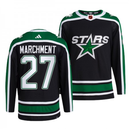 Dallas Stars Dresy Mason Marchment 27 Adidas 2022-23 Černá Reverse Retro 2.0 Authentic - Pánské